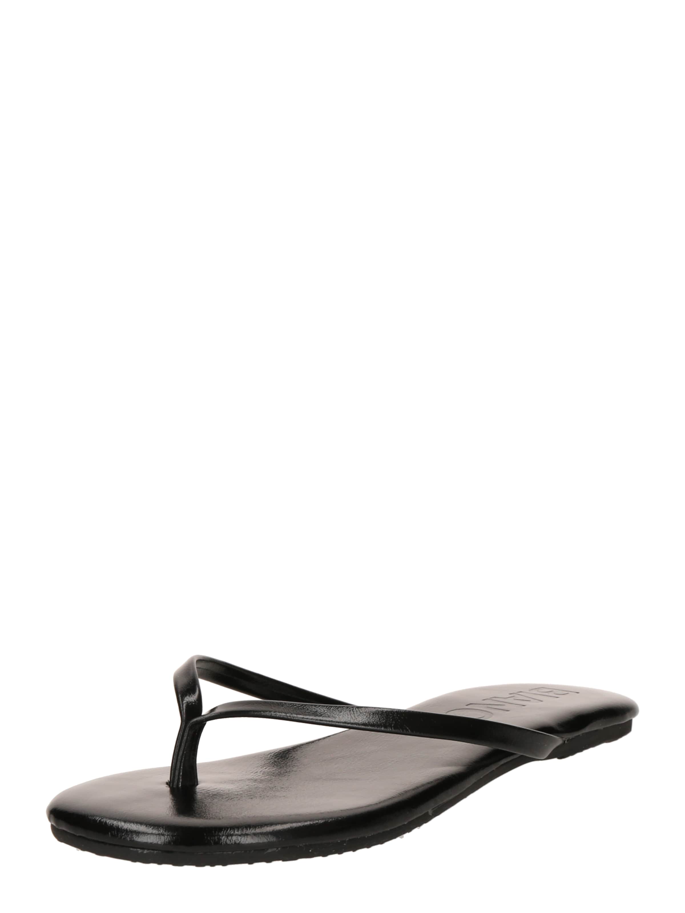 Bianco Teenslipper 'Mexico' in Zwart: voorkant