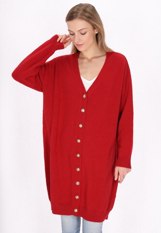 DreiMaster Maritim - Cárdigan 'Classic Look' en rojo: frente