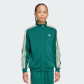 ADIDAS ORIGINALS - Casaco em moletão em verde: frente