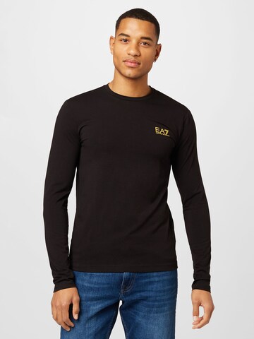 EA7 Emporio Armani Shirt in Black: front