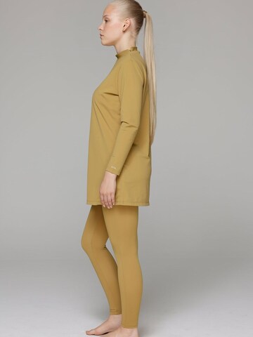 SIYA Swimwear High neck Swimsuit 'South - Covered' in Yellow