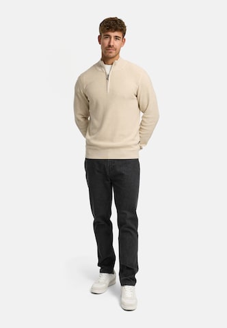 INDICODE JEANS Sweater ' Bull ' in Beige