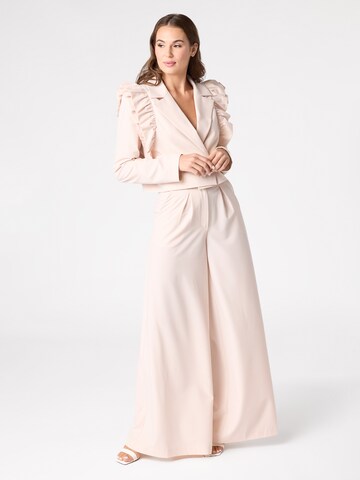 Wide Leg Pantalon à pince Laurella en rose