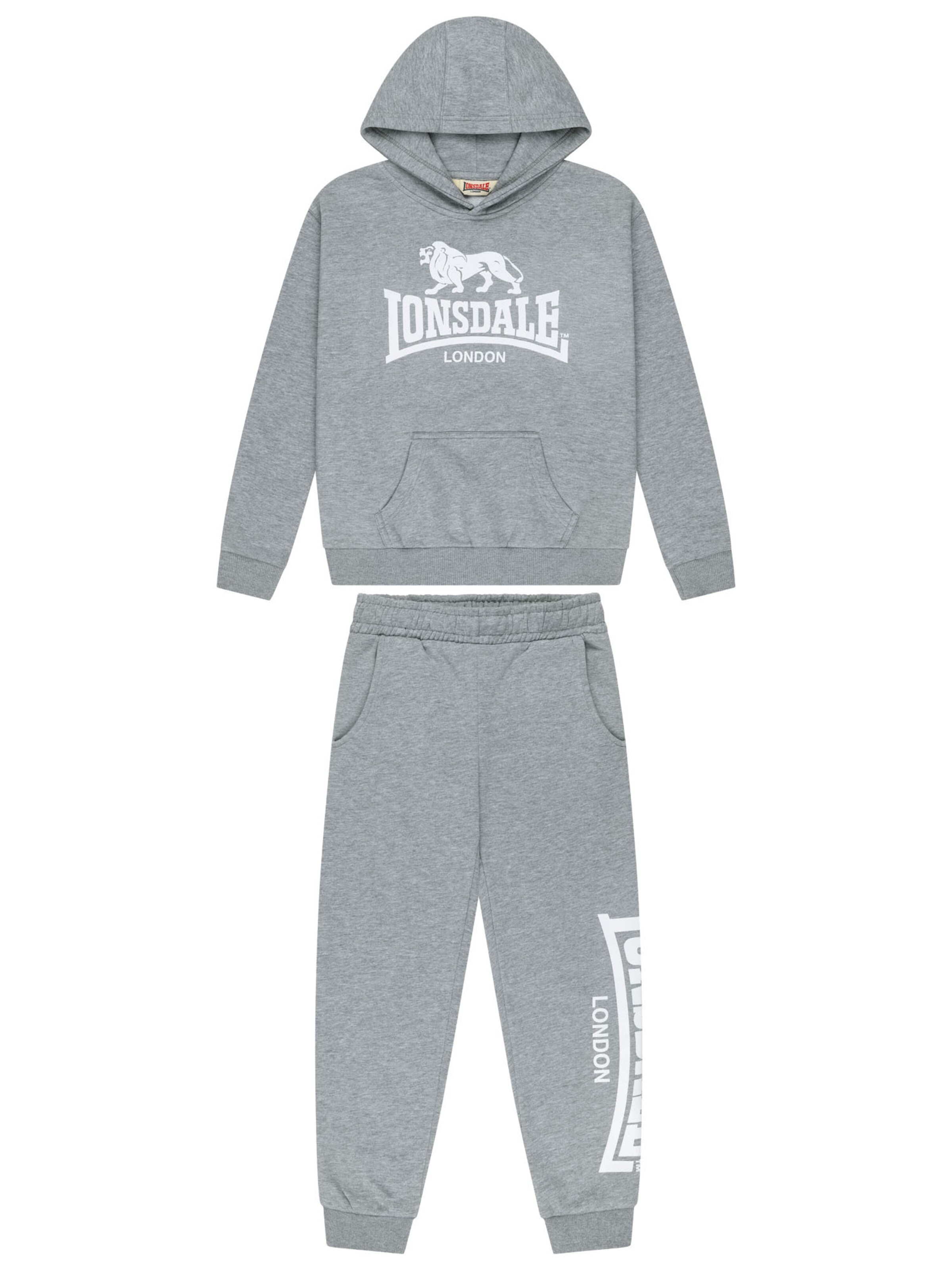 LONSDALE Комплект 'BUNREE' в Серый: спереди