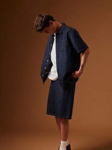 !Solid Comfort Fit Jeanshemd ' SDRogue ' in Blau
