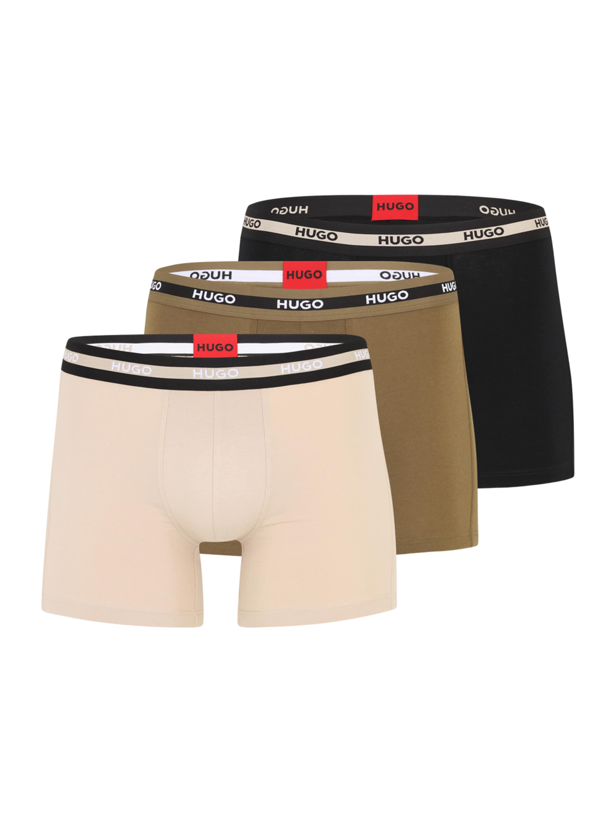 smėlio HUGO Boxer trumpikės 'PLANET': priekis