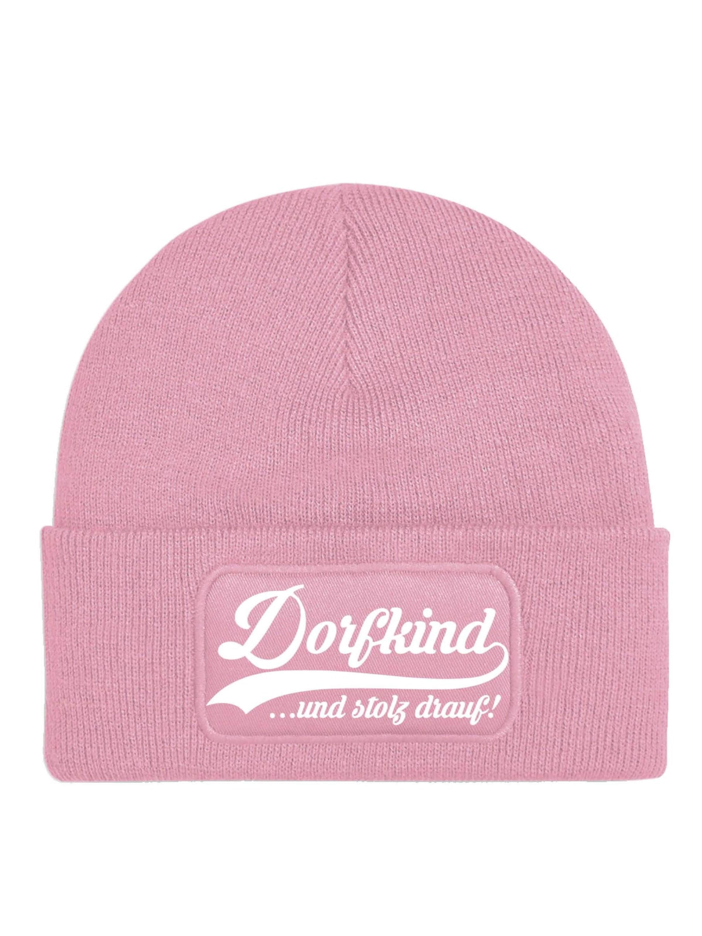 Youth Designz Mütze 'Dorfkind'‌‌‌‌‌‌‌‌ in Pink: Vorderseite