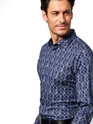 DESOTO Slim Fit Businesshemd in Blau