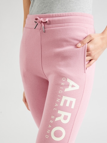 AÉROPOSTALE Tapered Παντελόνι 'AERO' σε λιλά