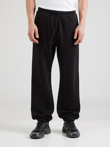 WEEKDAY Tapered Bukser 'Classic' i sort: forside