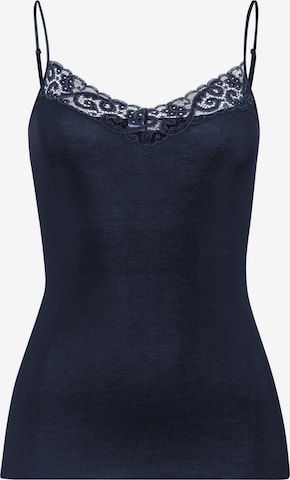 Haut ' Moments ' Hanro en bleu : devant