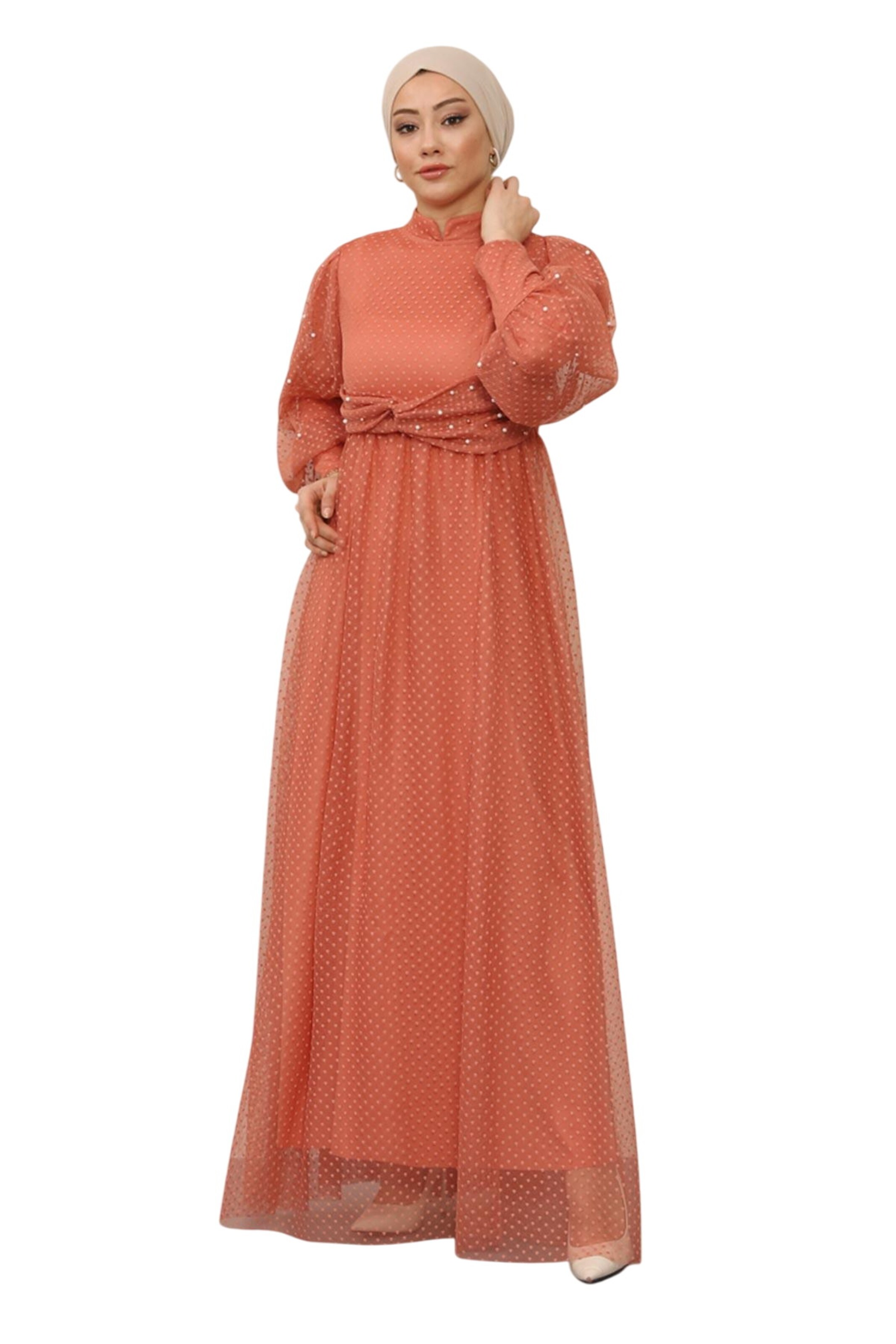 MODAMIHRAM Avondjurk in Oranje: voorkant