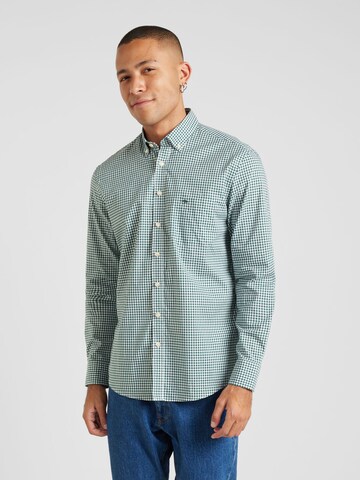 FYNCH-HATTON - Regular Fit Camisa 'Classic Vichy, B.D., 1/1' em branco: frente