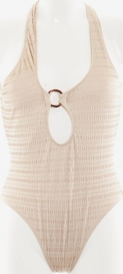 UNBEKANNT Badeanzug in S in beige / dunkelbraun, Produktansicht