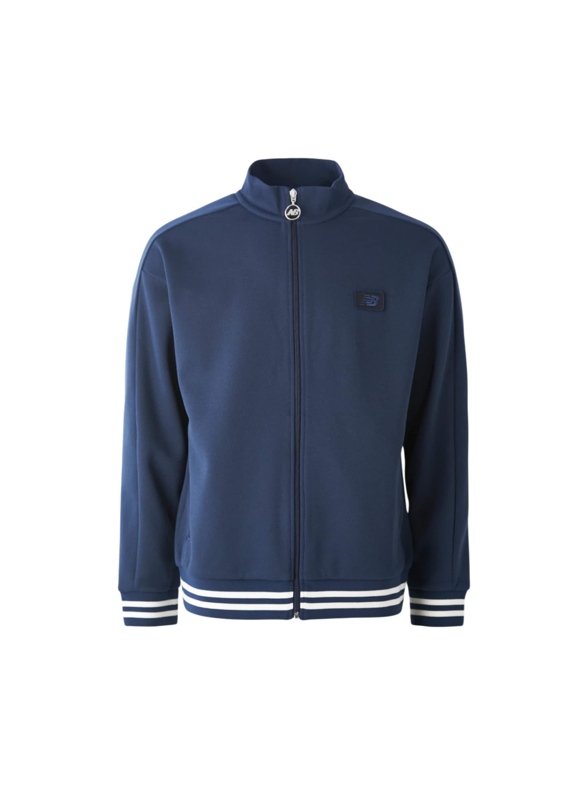 new balance Sweatvest in XS in de kleur Blauw, Productweergave