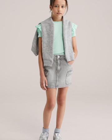 WE Fashion Тениска 'Meisjes' в зелено