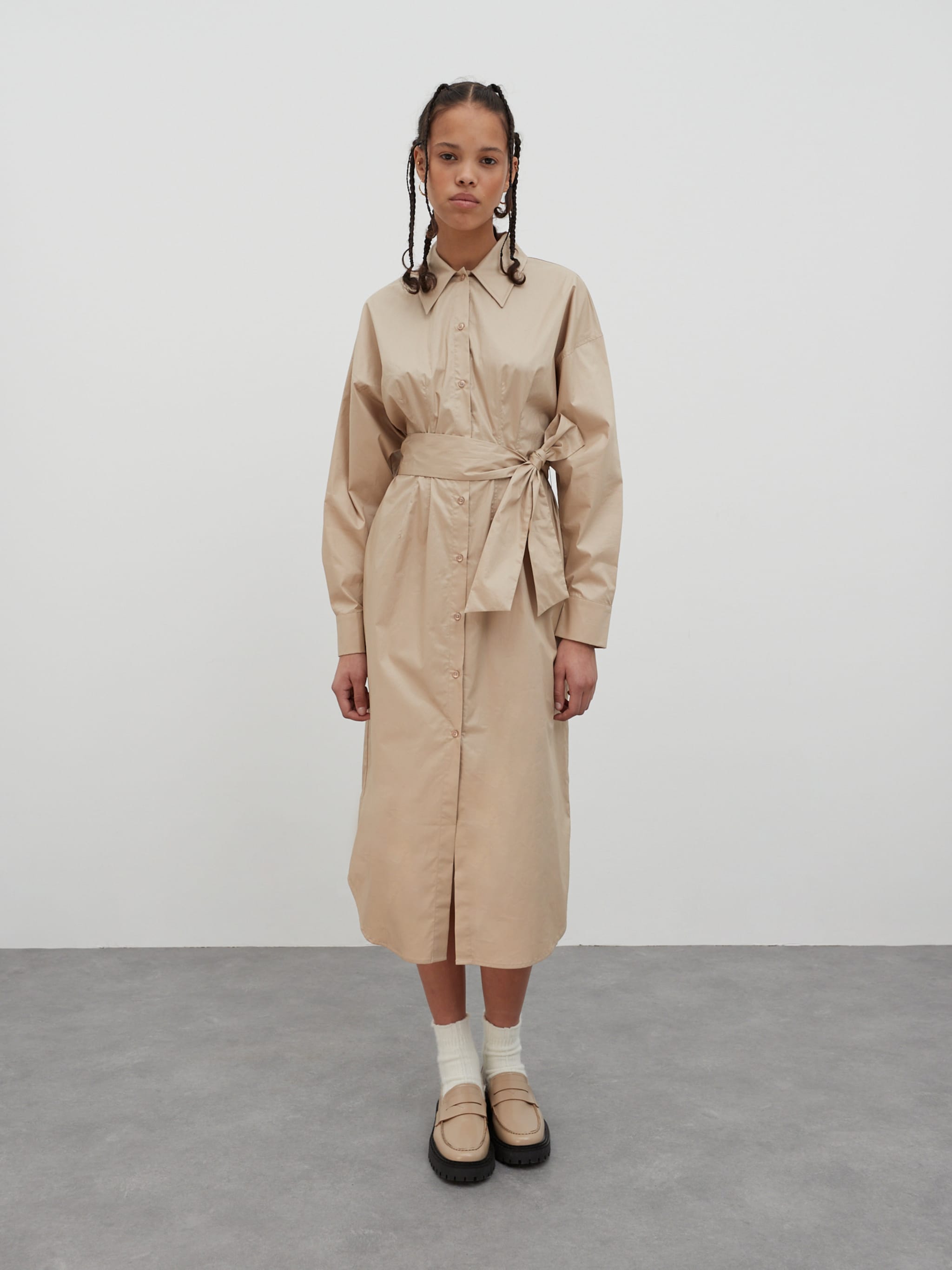 EDITED Prodotti Abito camicia 'Cana' beige