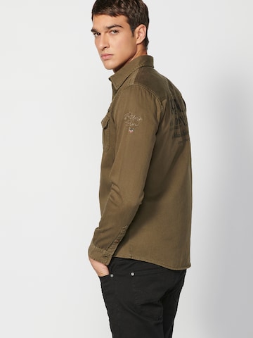 KOROSHI Regular fit Overhemd in Groen