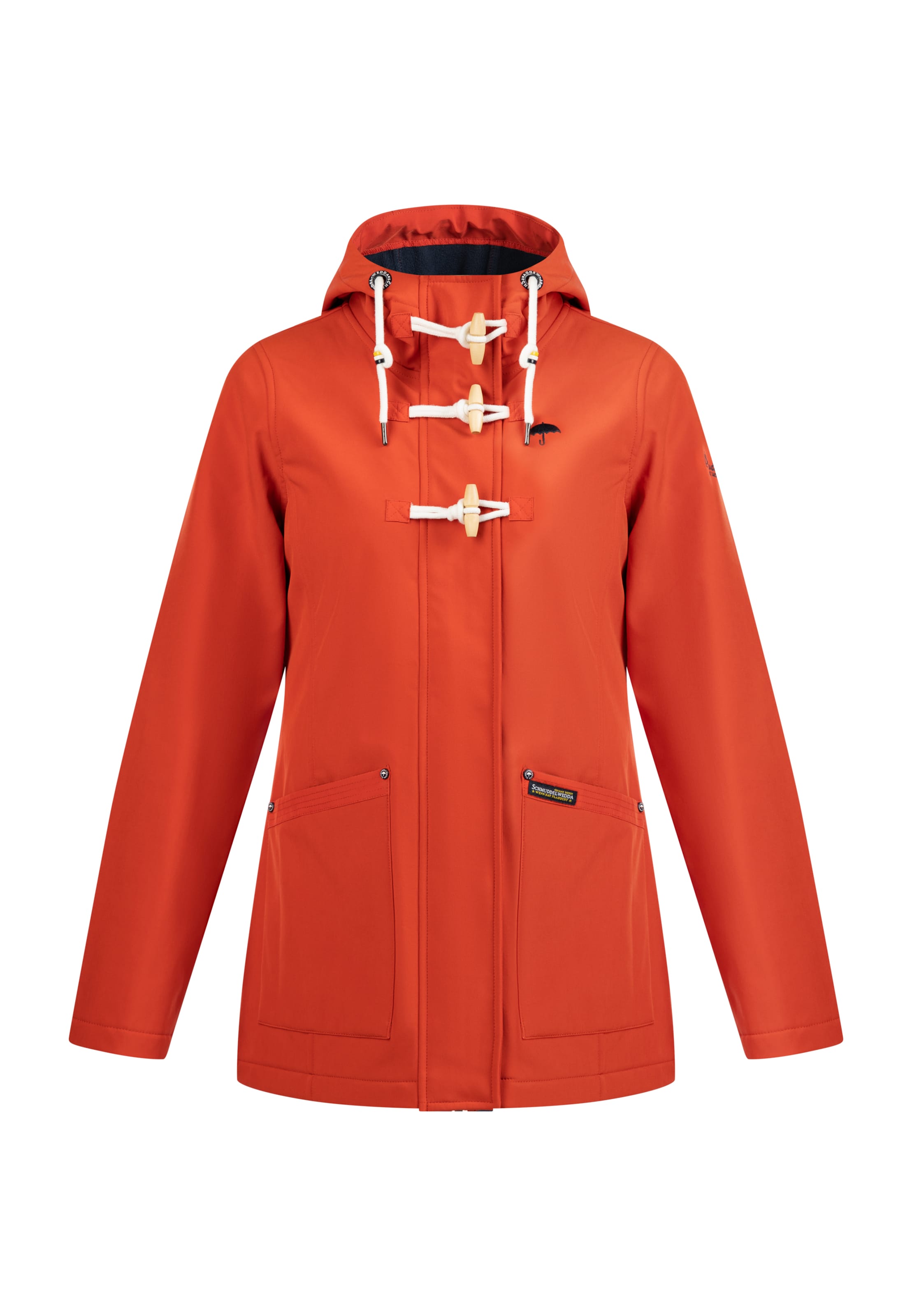 Schmuddelwedda Płaszcz przejściowy w kolorze czerwony: przód