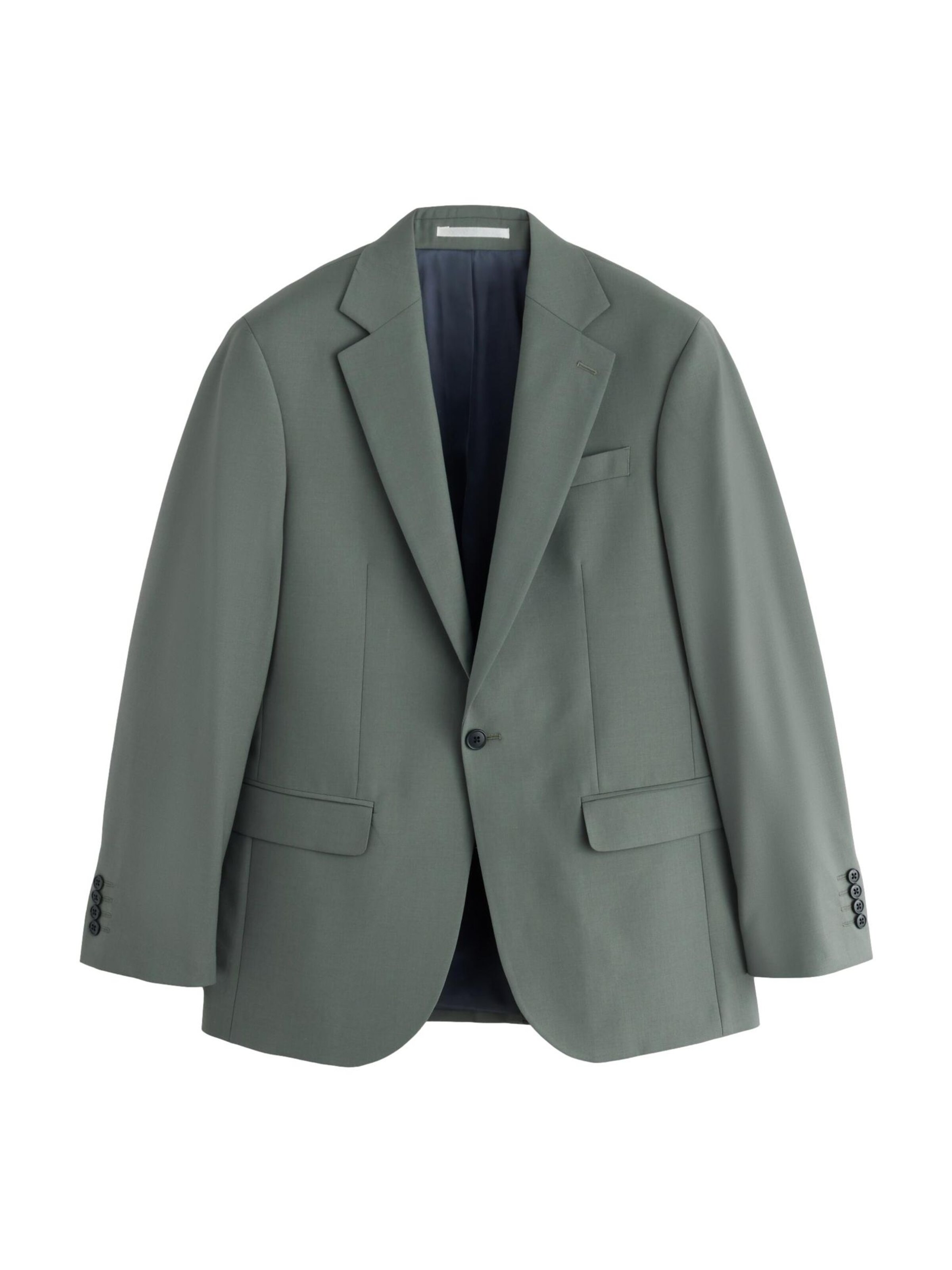 Next - Ajuste regular Chaqueta saco en verde: frente