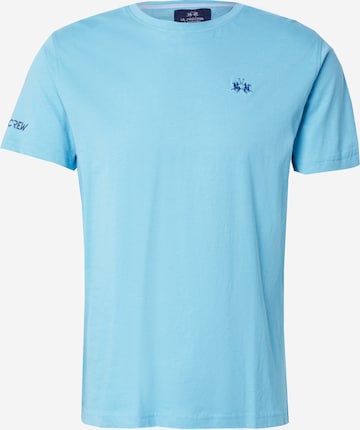 La Martina Tričko - Modrá: predná strana