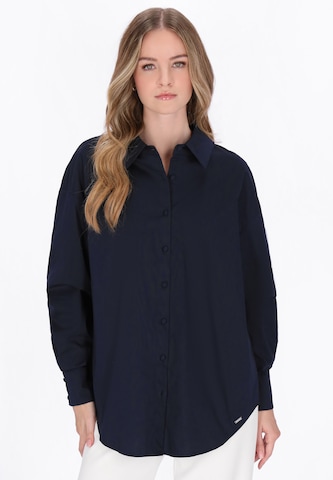 DreiMaster Klassik Blouse in Blue: front