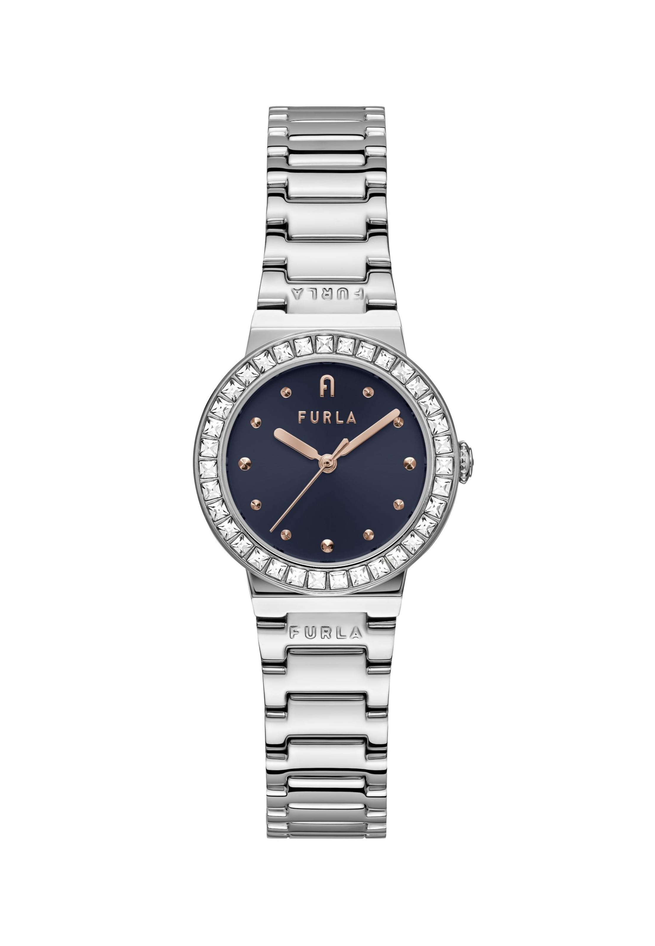 FURLA Analogt ur 'Tortona' i sølv: forside