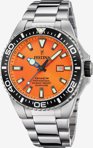 Montre à affichage analogique FESTINA en orange : devant