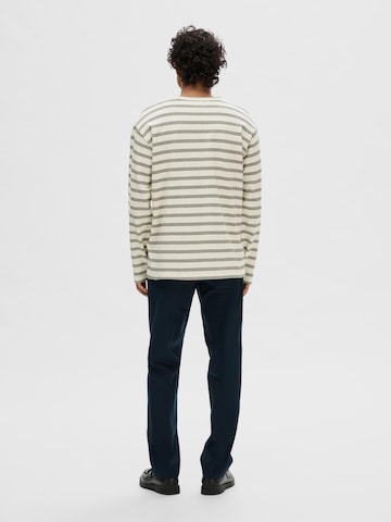 SELECTED HOMME Sweatshirt 'SHAWN' in Beige