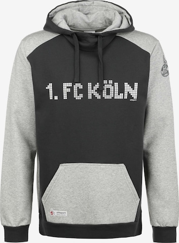 UHLSPORT Sweatshirt '1.FC Köln' in Grau: predná strana