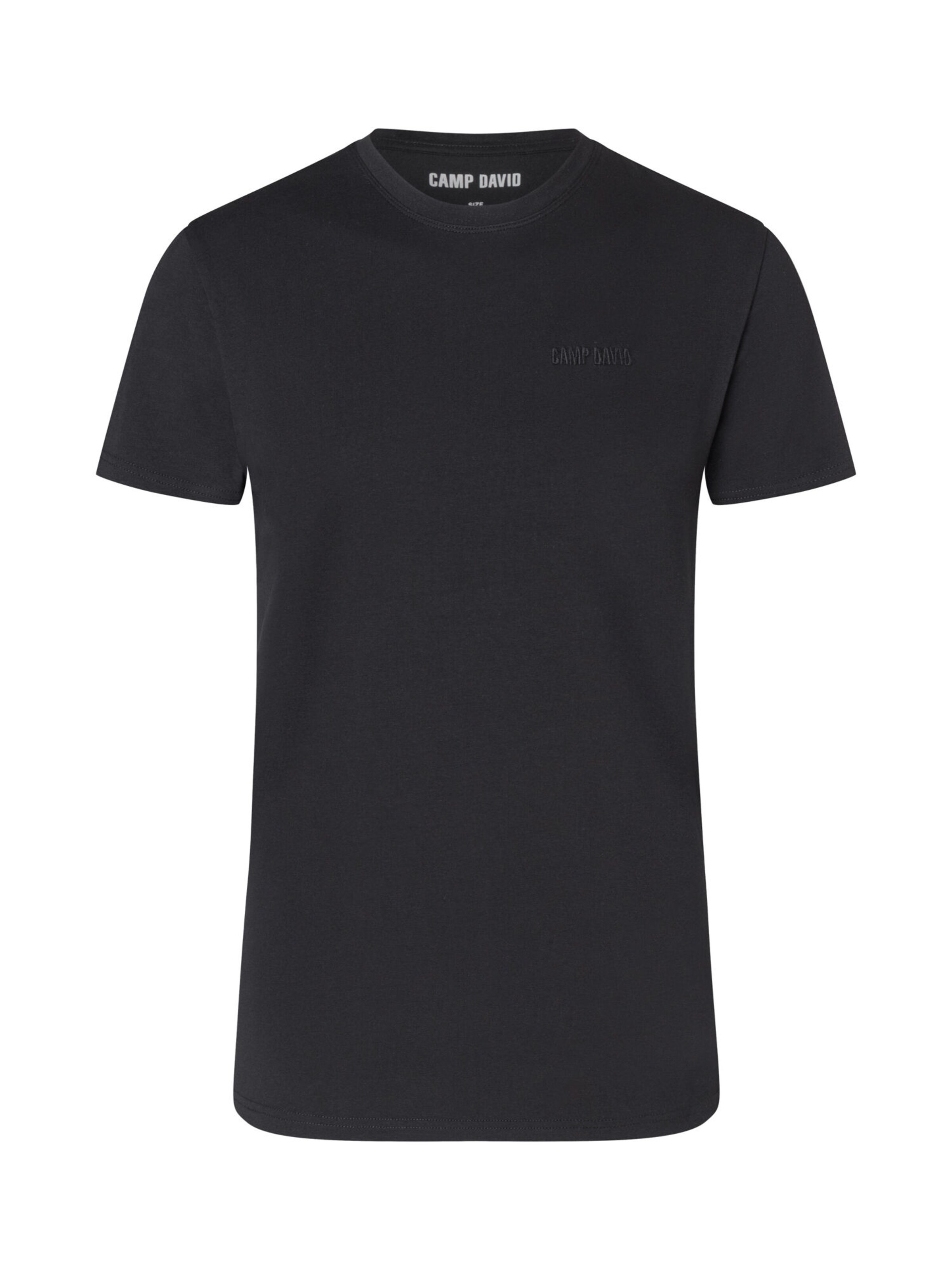 CAMP DAVID Functioneel shirt in Zwart