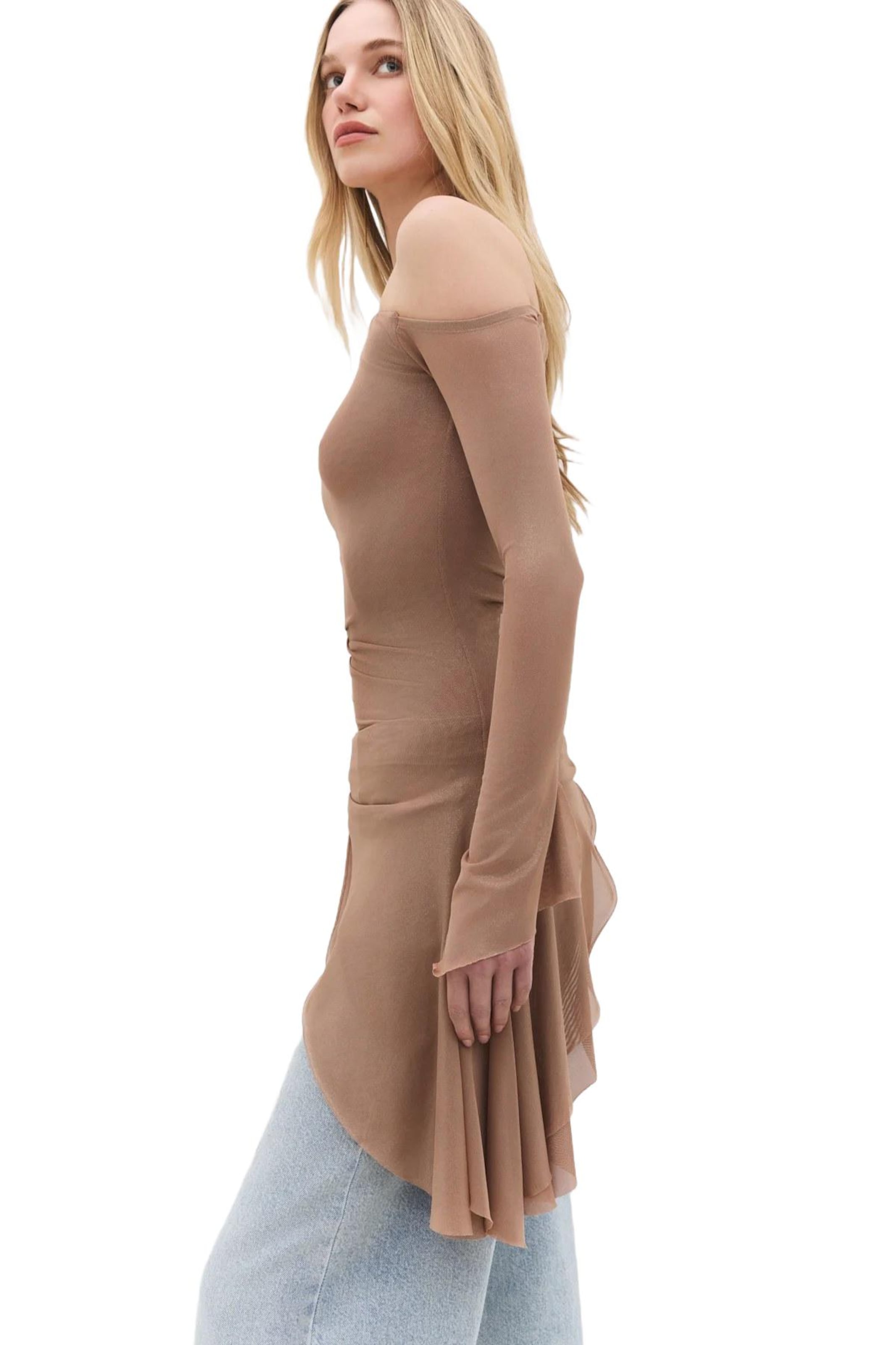 No Matter What Shirt in Braun