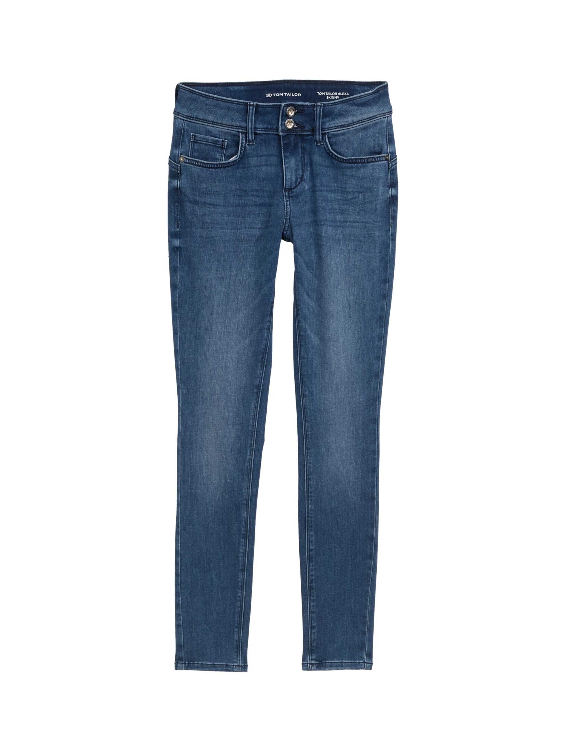 TOM TAILOR Skinny Jeans 'Alexa' in Blauw: voorkant
