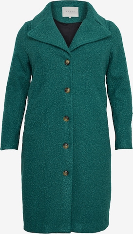 KAFFE CURVE Between-Seasons Coat 'Anni' in Green: front