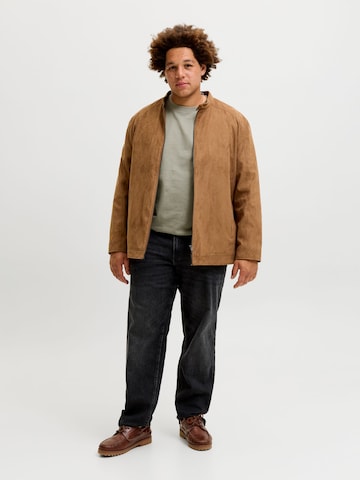 Jack & Jones Plus Sweatshirt 'JJEARCHIVE' i beige