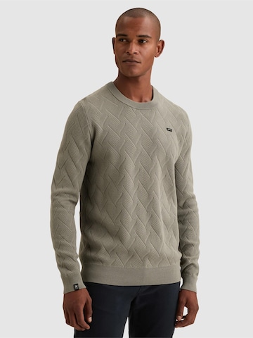Pullover 'Pullover with crewneck and allover texture' di VANGUARD in verde: frontale