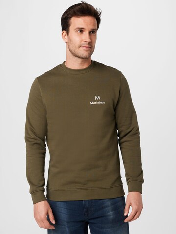 Matinique Sweatshirt 'Bradley' in Green: front