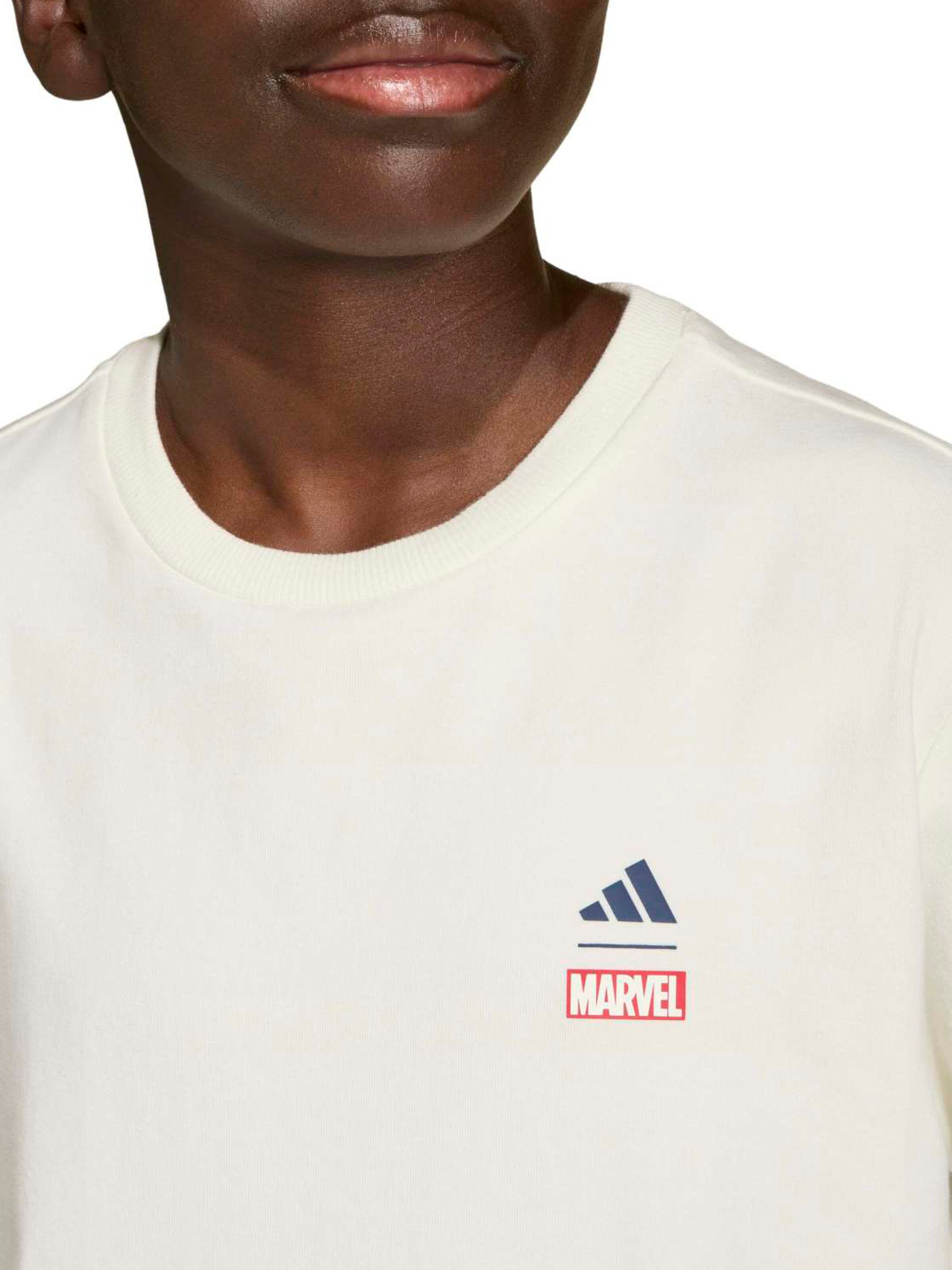 ADIDAS SPORTSWEAR Функциональная футболка 'MRVL SM' в Белый