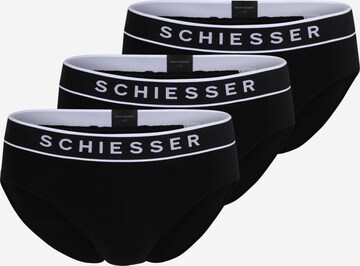 SCHIESSER Slip in Schwarz: predná strana