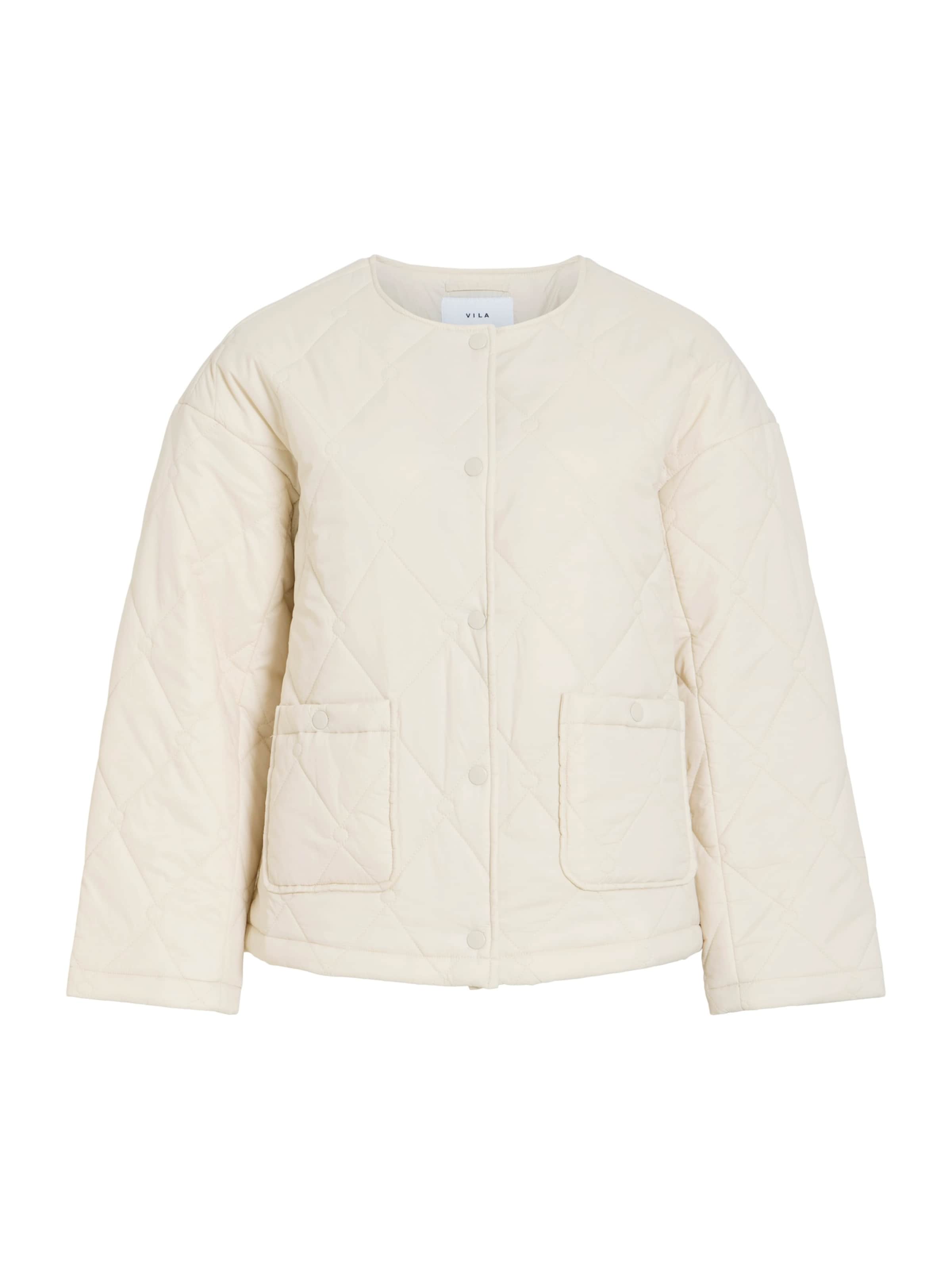 VILA Välikausitakki värissä kerma, Tuotenäkymä