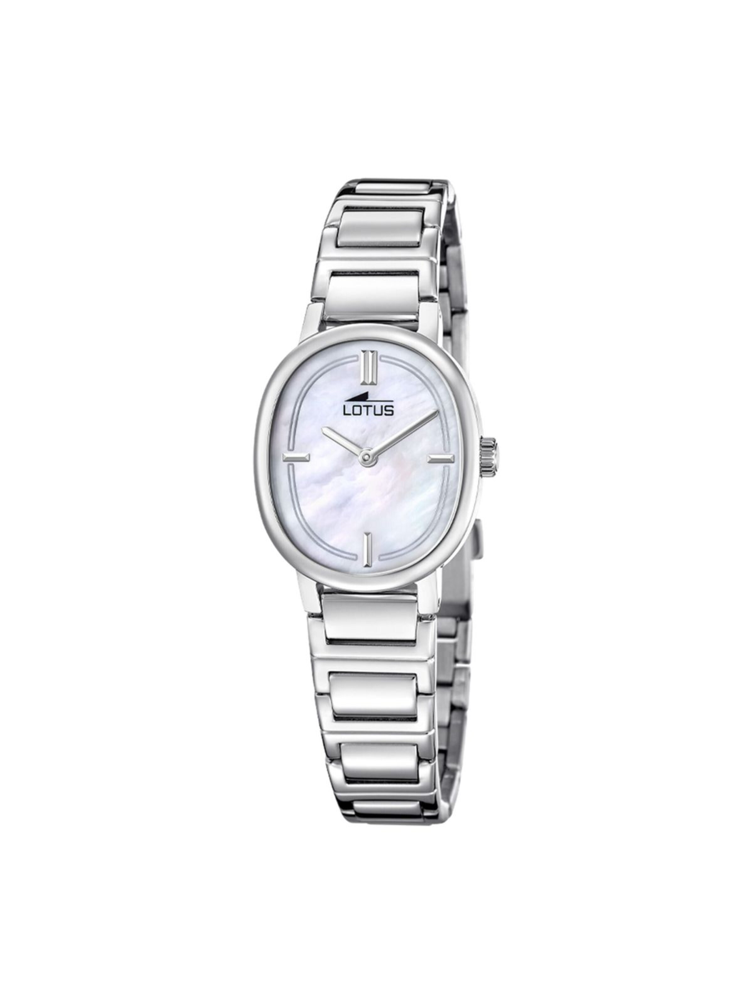 Montre à affichage analogique Lotus en blanc