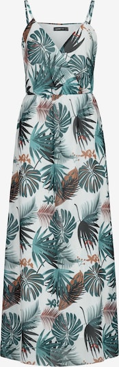 Cloud5ive Sommerkleid in braun / dunkelgrün / weiß, Produktansicht