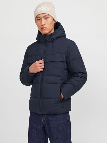JACK & JONES Prehodna jakna 'JCOFusion' | modra barva: sprednja stran