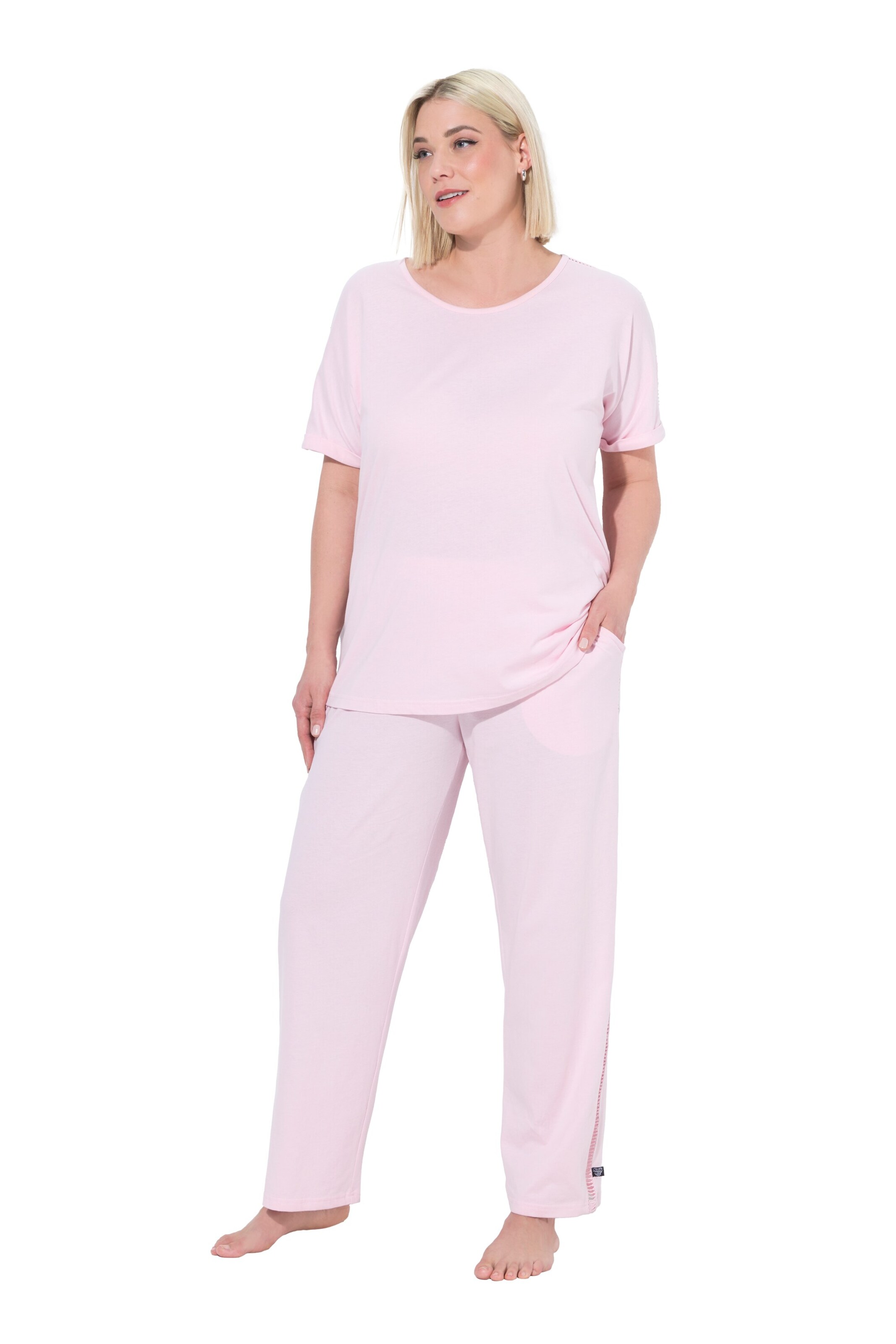 Ulla Popken Pyjama in Roze: voorkant
