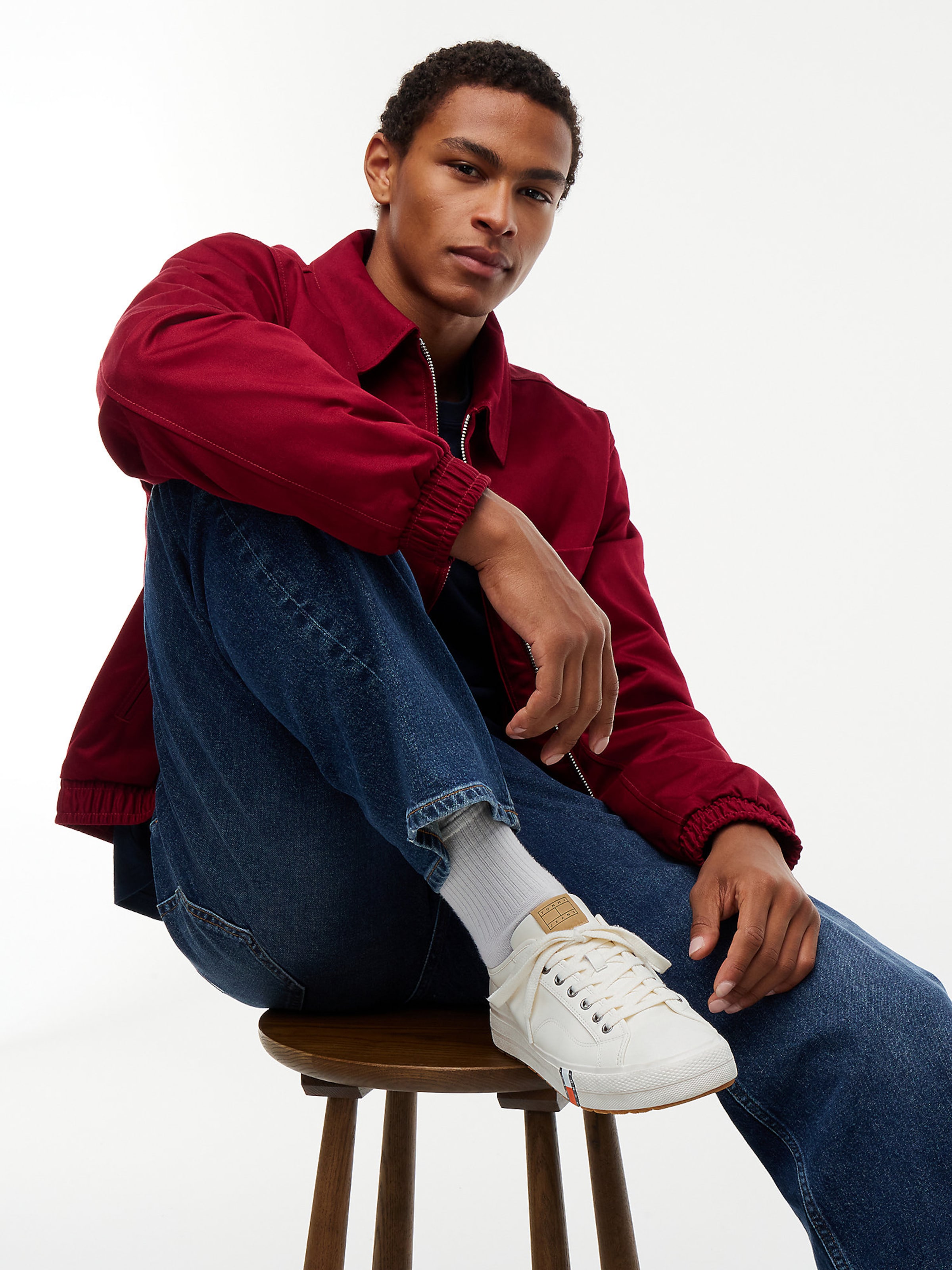 Tommy Jeans Sneakers laag in Wit: voorkant