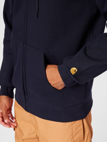 Carhartt WIP Sweatjacka 'Chase' i blå