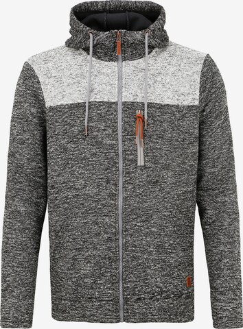 BLEND Fleece Jacket 'Pinheiro' in Grey: front