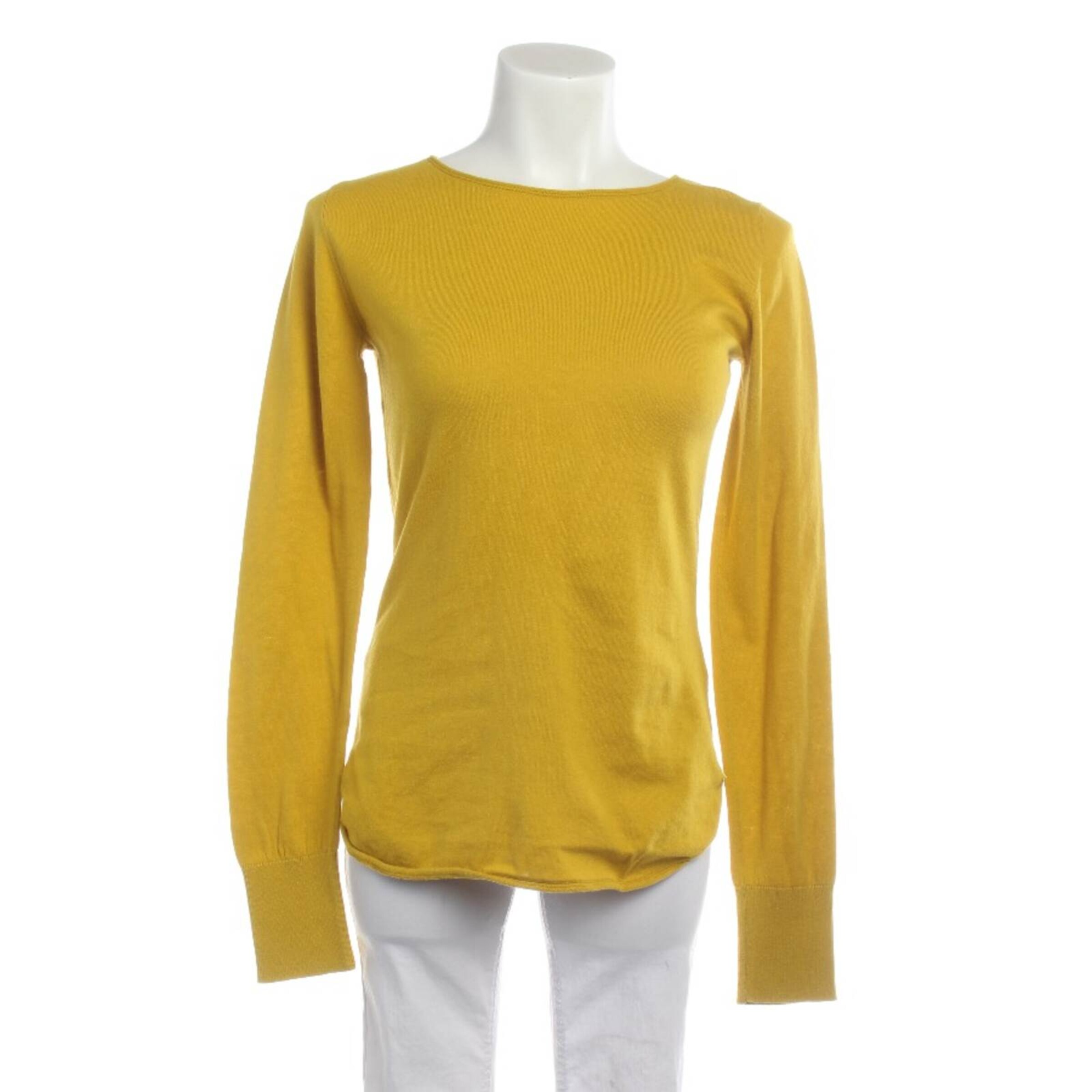 DELICATELOVE Pullover / Strickjacke M in Gelb: Vorderseite