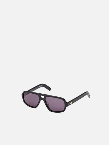 ADIDAS ORIGINALS Zonnebril 'Adidas Originals OR0134 Shiny blue 55/16/145 MAN Sunglasses' in Zwart