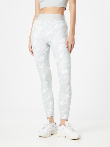 Skinny Pantalon de sport ADIDAS PERFORMANCE en blanc : devant